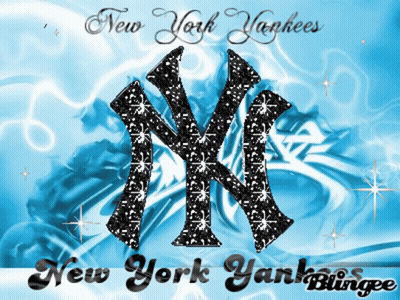New York Yankees Logo With Sparkles GIF