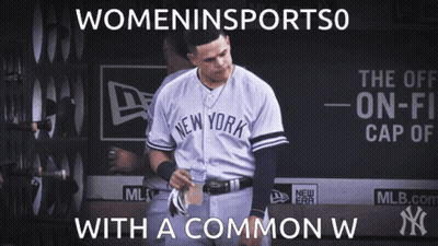 New York Yankees Player Holding Water Bottle In Dugout GIF