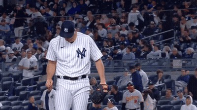 New York Yankees Player In Front Of Crowd GIF