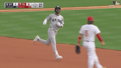 New York Yankees Player Running To Base GIF