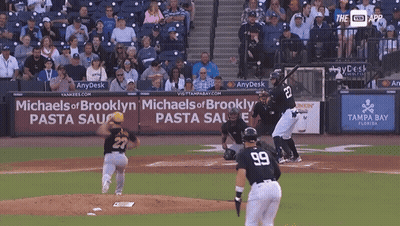 New York Yankees Player Running To Home Plate GIF