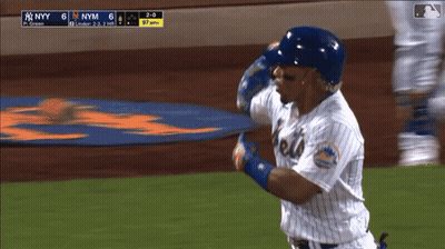 New York Yankees Player Running To Home Plate GIF