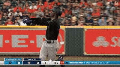 New York Yankees Player Swinging Bat GIF