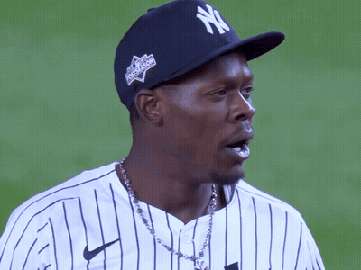 New York Yankees Player Walking To Home Plate GIF