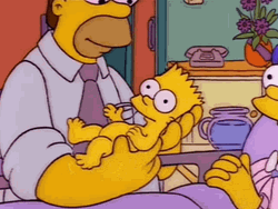 Newborn Baby Bart Simpson GIF