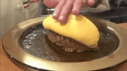 Newly Cooked Omu Rice GIF