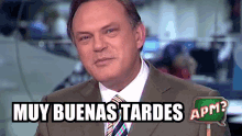 News Anchor Pedro Piqueras Buenas Tardes GIF