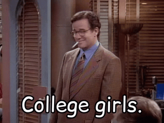 NewsRadio Smoking Dave Foley College Girls GIF