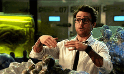 Newt Geiszler Explaining Pacific Rim GIF