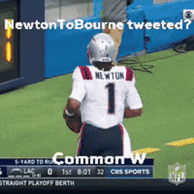Newton Football Player Standing On Field GIF