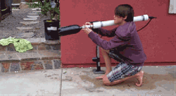 Newtons First Law Beer Cannon Fail GIF