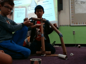 Newtons First Law Children Doing School Experiments GIF