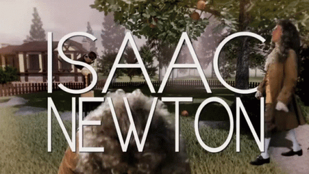 Newtons First Law Funny Silly Face Parody GIF