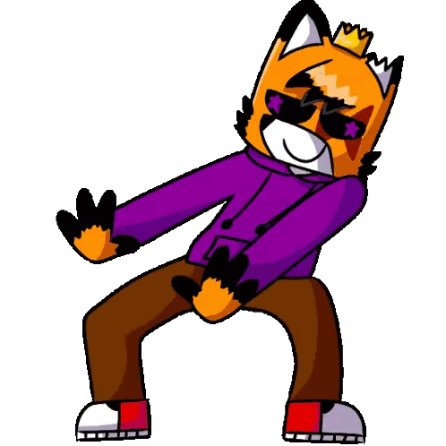 Nex Fox Spooky Dance Nex Sticker