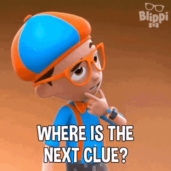 Next Clue Blippi Wonders Animation GIF