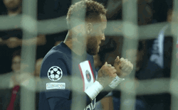 Neymar Freestyle Dance Behind Net  GIF