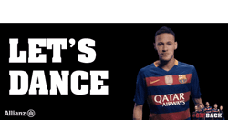 Neymar Let's Dance Flashing Lights GIF