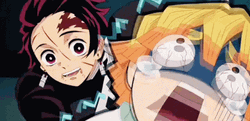Nezuko Demon Slayer Tanjiro Running GIF
