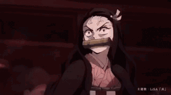 Nezuko Fighting With Hand Claw GIF