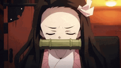 Nezuko Kamado Being Upset GIF