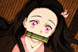 Nezuko Kamado Blinking Eyes GIF