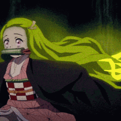 Nezuko Kamado Color Changing Hair GIF