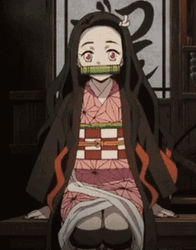 Nezuko Kamado Cute Reaction GIF