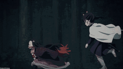 Nezuko Kamado Running From Tsuyuri GIF