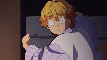 Nezuko Kamado Shocked Zenitsu GIF