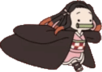 Nezuko Running Sticker GIF