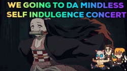 Nezuko Running To Mindless Concert Meme GIF