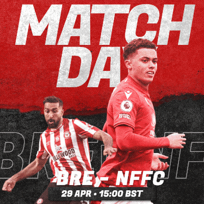 NFFC Vs Brentford Match Poster April 29Th GIF