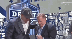 Nfl Auto Draft Cameron Latu Happy With Jersey GIF