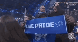 NFL Draft Fan Cheering One Pride GIF