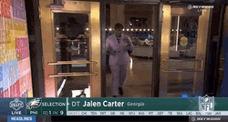 NFL Draft Jalen Carter Wiping Tears GIF