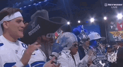 NFL Draft Pick Cowboys Cheering GIF