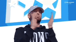 NFL Draft Pick Eminem Applauding GIF