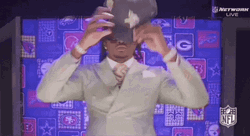 NFL Draft Pick Excited Jayden Daniels GIF