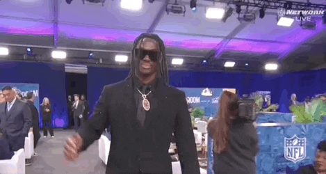 NFL Draft Pick Marvin Harrison Tight Hugs GIF