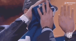 NFL Draft Pick Tight Hugs GIF