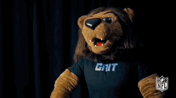 NFL Draft Pumped Up Bailey The Mascot GIF
