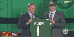 NFL Draft Zach Wilson Showing Jersey Shirt GIF