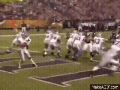 NFL Logo On Green Background GIF