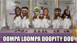 NFL Players Doing Oompa Loompa Dance GIF
