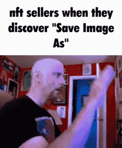 NFT Sellers Dancing After Discovering Save Image As GIF