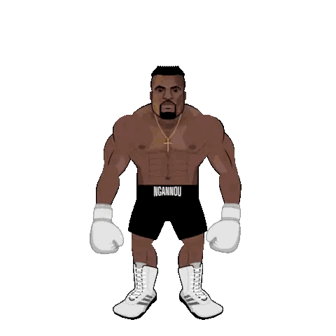 Ngannou Boxing Shorts Sticker