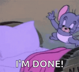 Nibbles Done And Done With Task And Sleep GIF