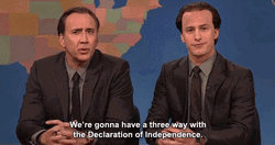 Nic Cage Andy Samberg SNL GIF
