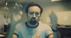 Nic Cage Pumped Up Applauding GIF