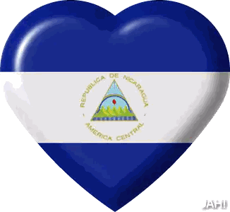 Nicaragua Heart Flag Sticker